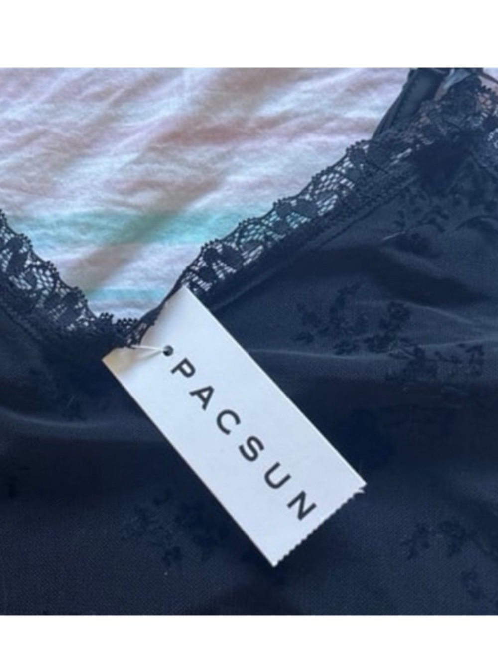 Y2k mesh velvet top - Picture 5 of 6